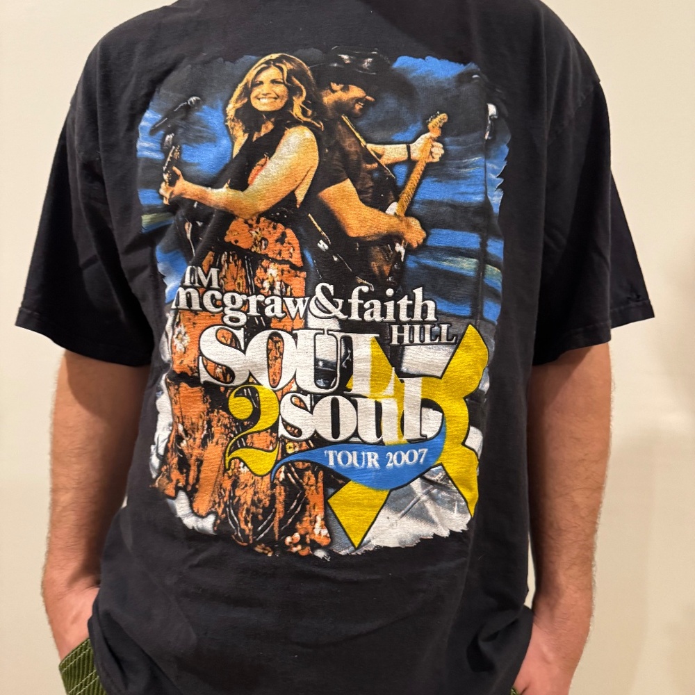 Tim Mcgraw and Faith Hill Soul 2 Soul Tour shirt - vintage 2007